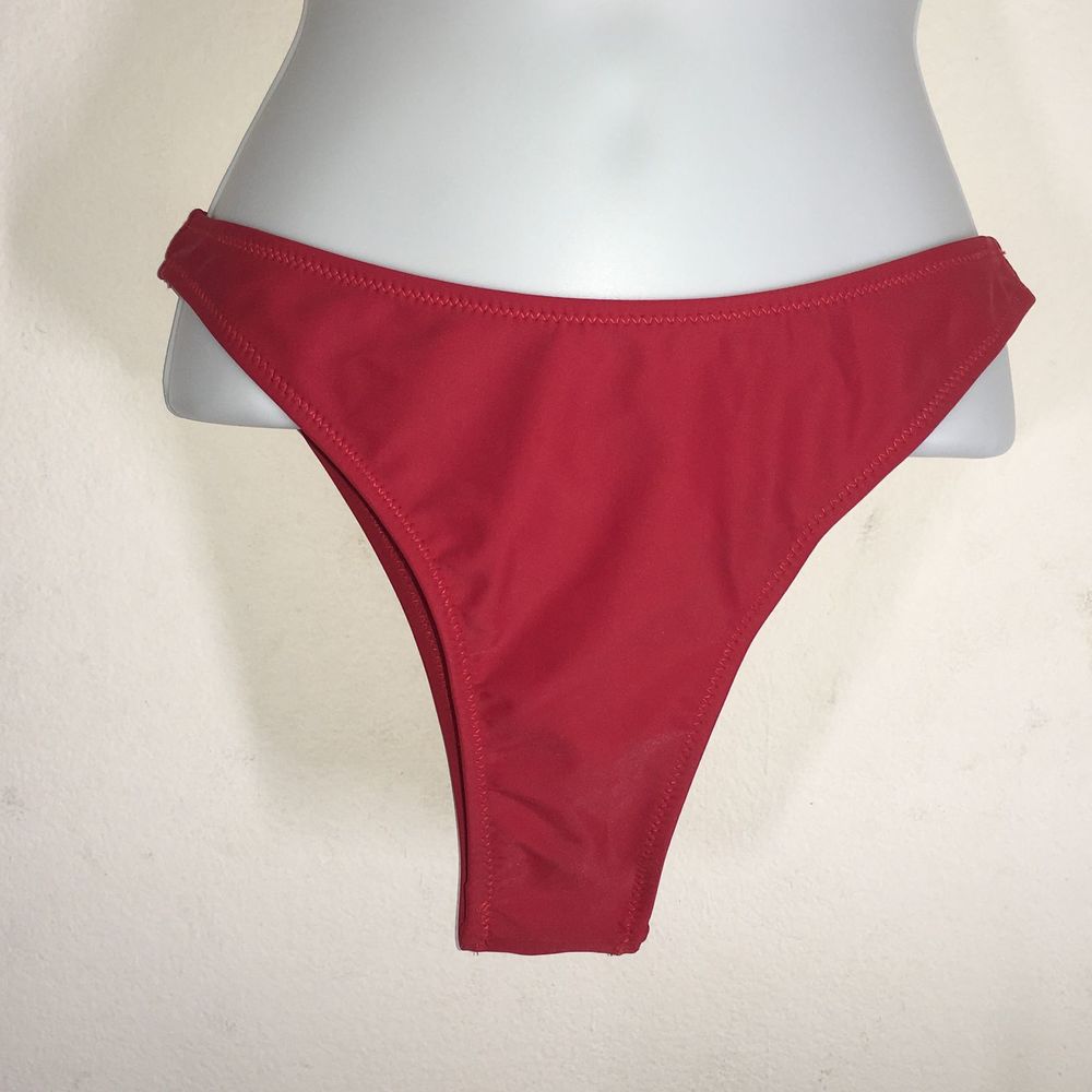 Reutter Solid Red Bikini Woman's Size Large - image 8